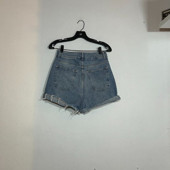 ASOS Design High-Waisted Denim Cutoff Shorts (Blue) – Size 26/US 2 - Picture 4 of 5